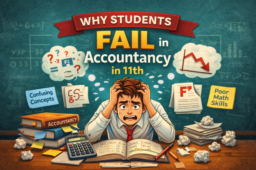 Why students fail in Accountancy in 11th due to transition from Class 10
